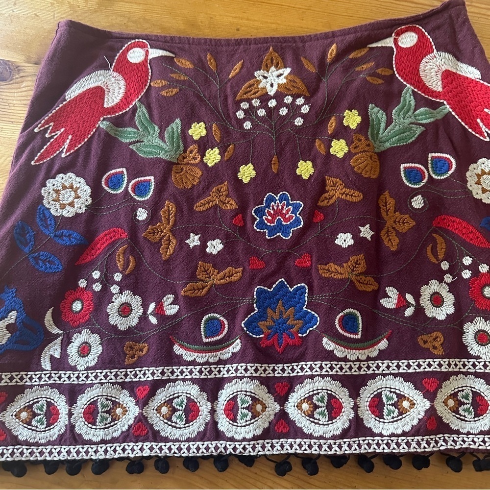 Umgee beautiful woman M Embroidered Multicolor Skirt - Picture 4 of 8
